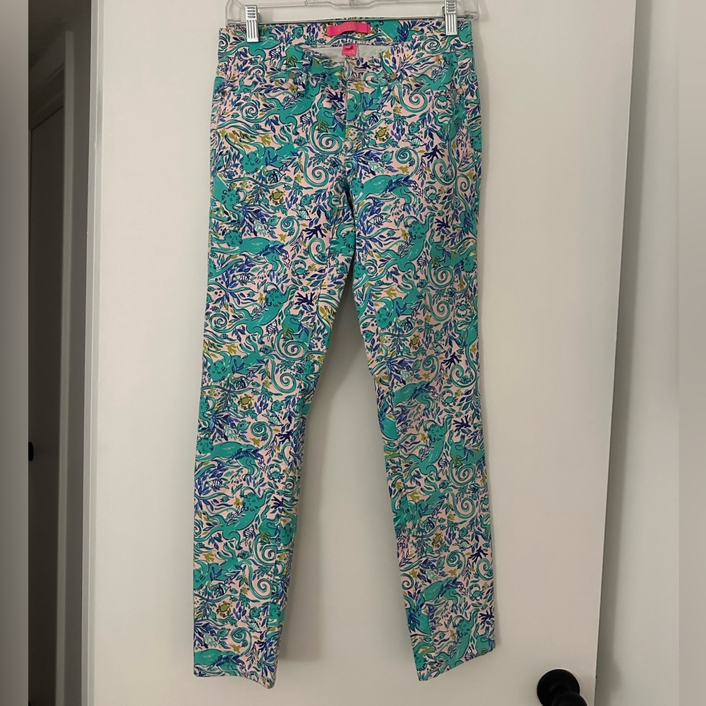 Lily Pulitzer Printed Pants - Size 0